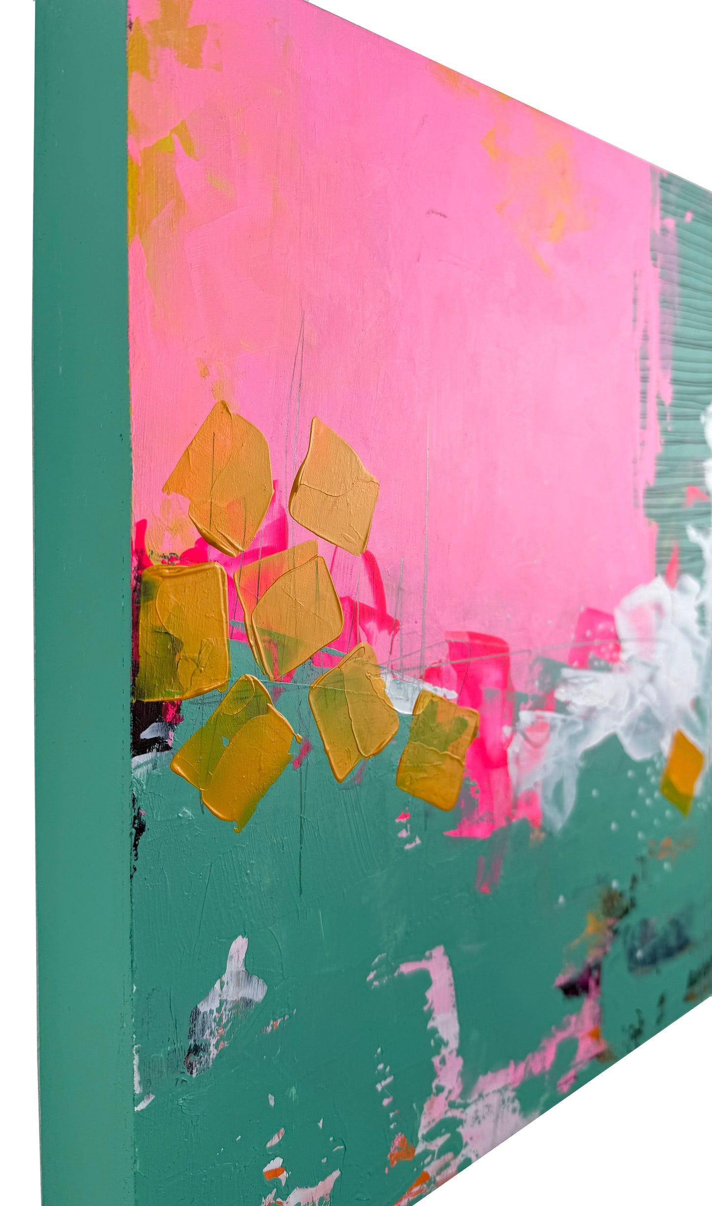Never Too Much 2 – 11x14 Original Abstract Acrylic Painting on Birch Panel by Nikki Braun | Bold Modern Wall Art