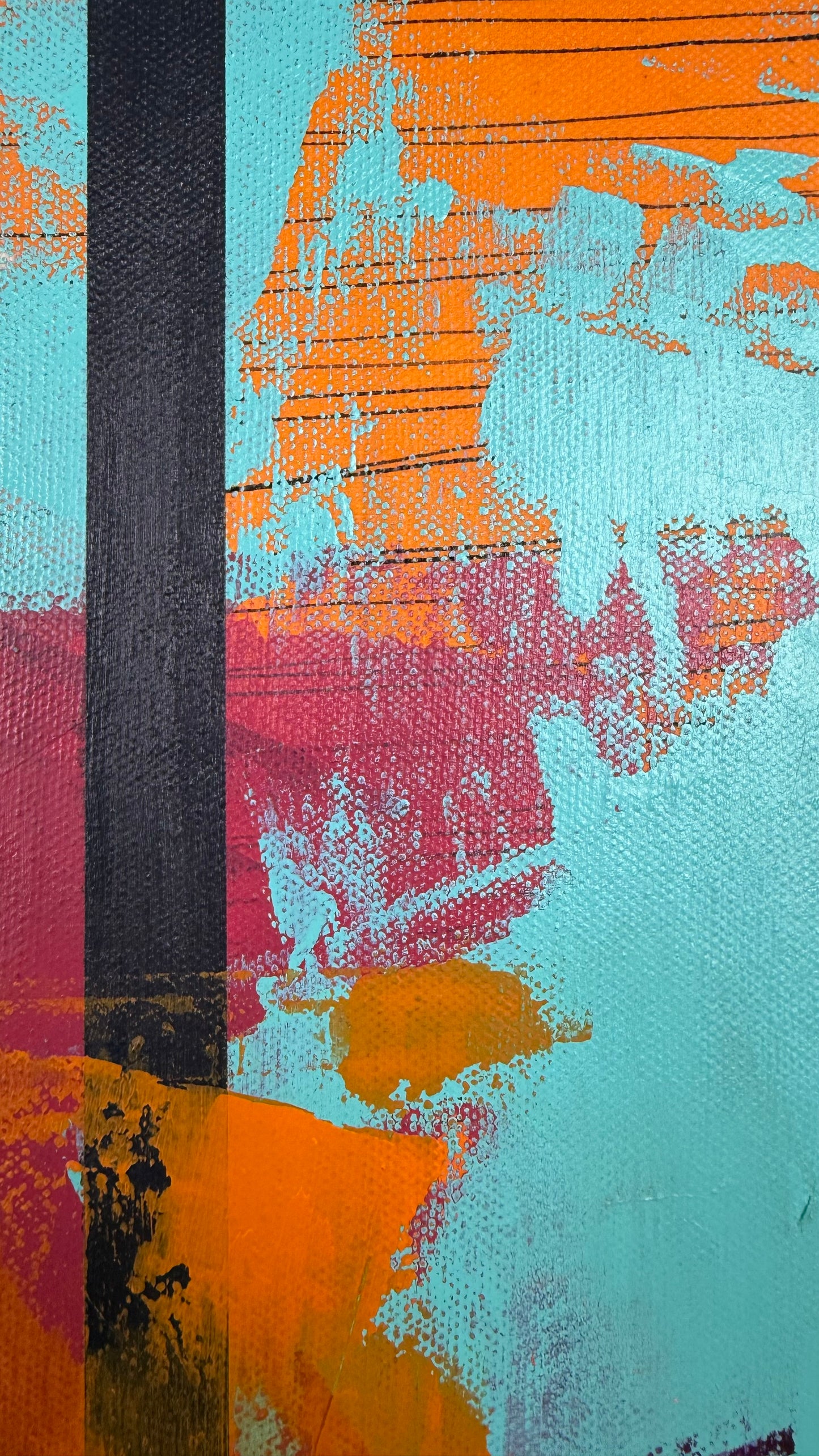 Unapologetic – 24x24  Original Abstract Acrylic Painting on gallery wrap canvas by Nikki Braun | Bold Modern Wall Art