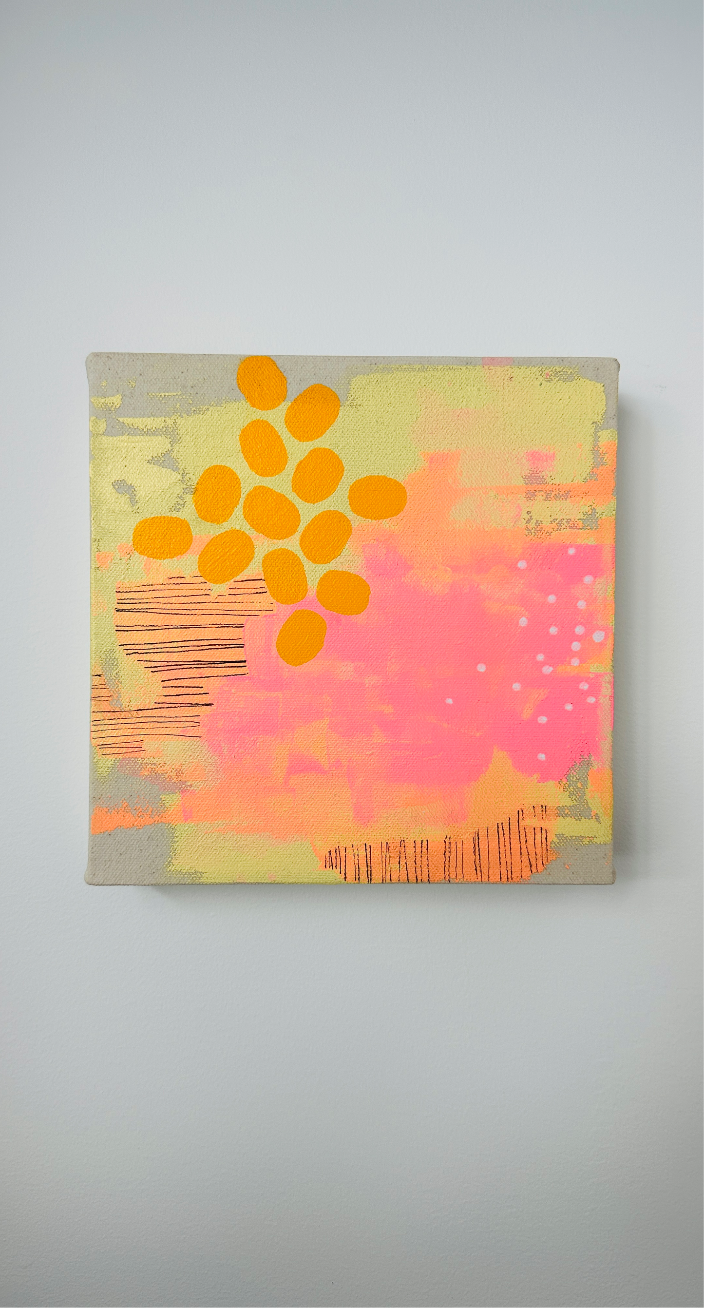 July 31 – 8x8 Original Abstract Acrylic Painting on Gallery Wrap Canvas by Nikki Braun | Bold Modern Wall Art