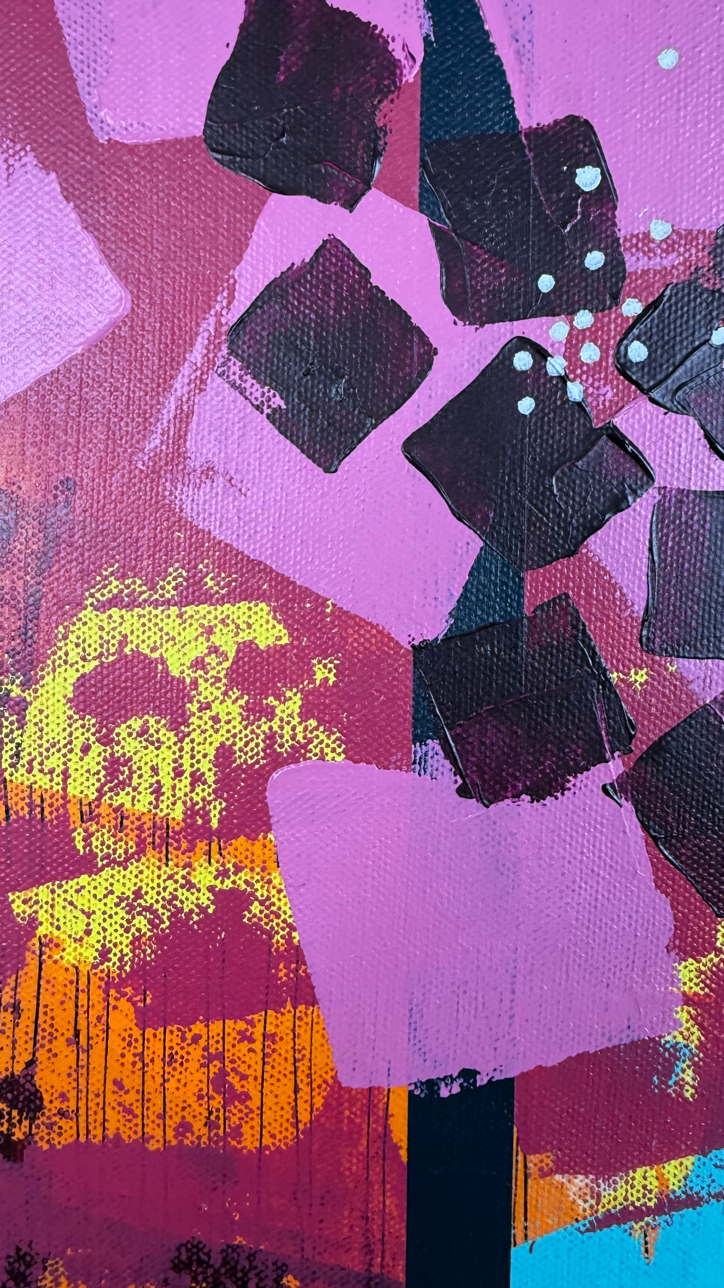Unapologetic – 24x24  Original Abstract Acrylic Painting on gallery wrap canvas by Nikki Braun | Bold Modern Wall Art