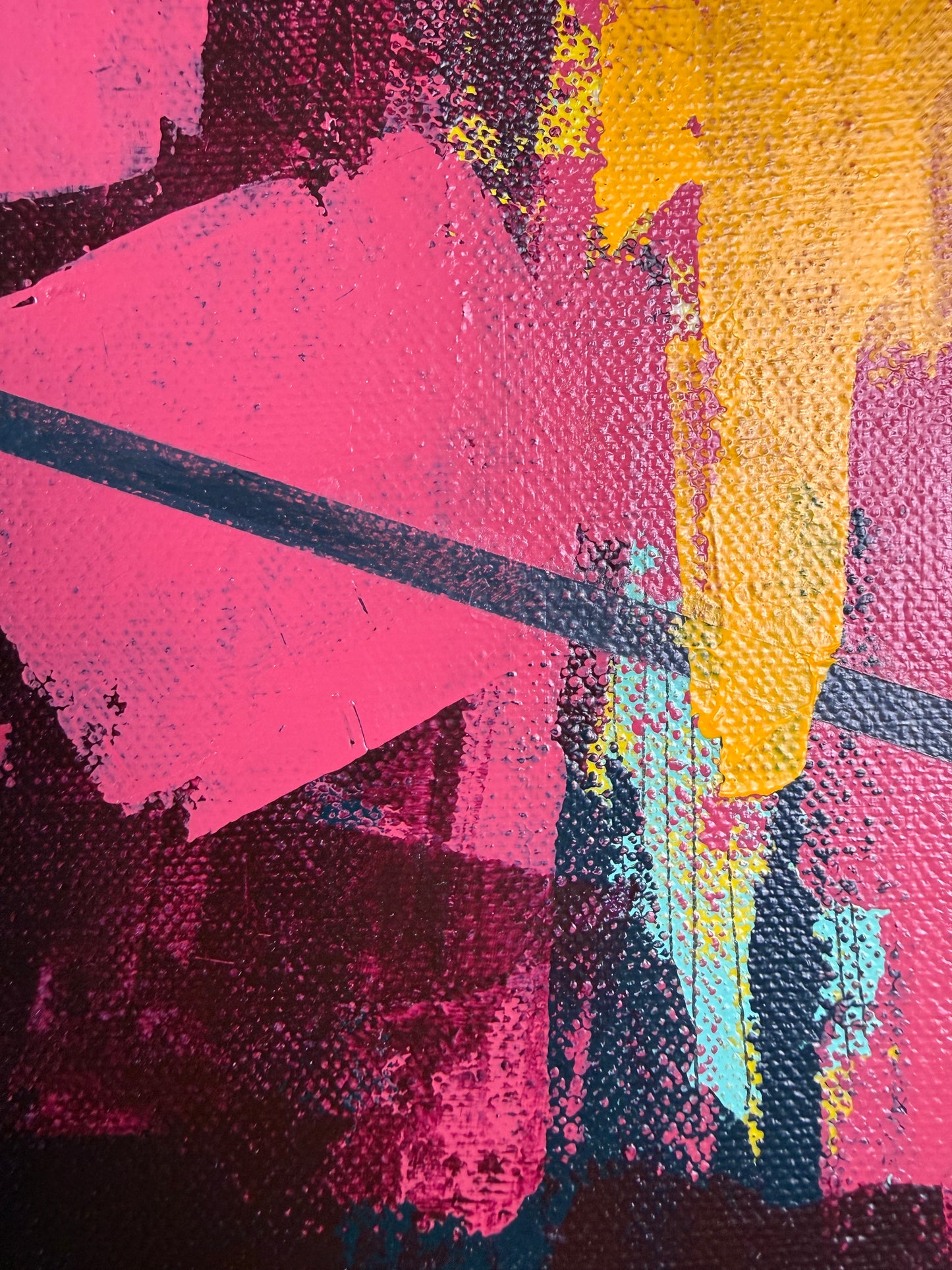 Aging Out Loud – 14 x 14 Original Abstract Acrylic Painting on gallery wrap canvas by Nikki Braun | Bold Modern Wall Art