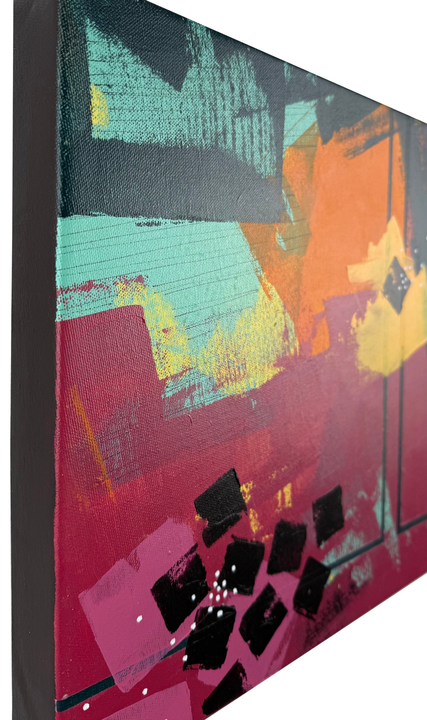 Limitless – 12x12  Original Abstract Acrylic Painting on gallery wrap canvas by Nikki Braun | Bold Modern Wall Art