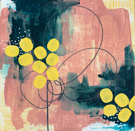 Golden Hour 1 - Original Abstract Art